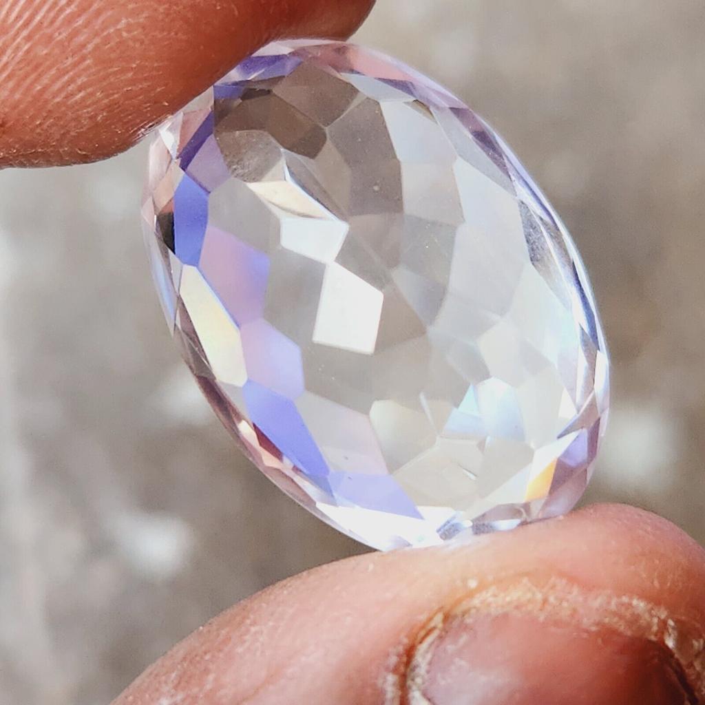 CERTIFIED Flawless 36 Ct Oval Shape White Montana Sapphire Loose Gemstone