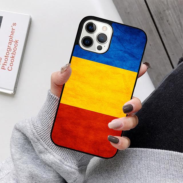 

Romania Flag Phone Case For iPhone 17 Air 16 15 14 13 12 11 Pro Max Plus Max Cover Shell coque iPhone 11pro max