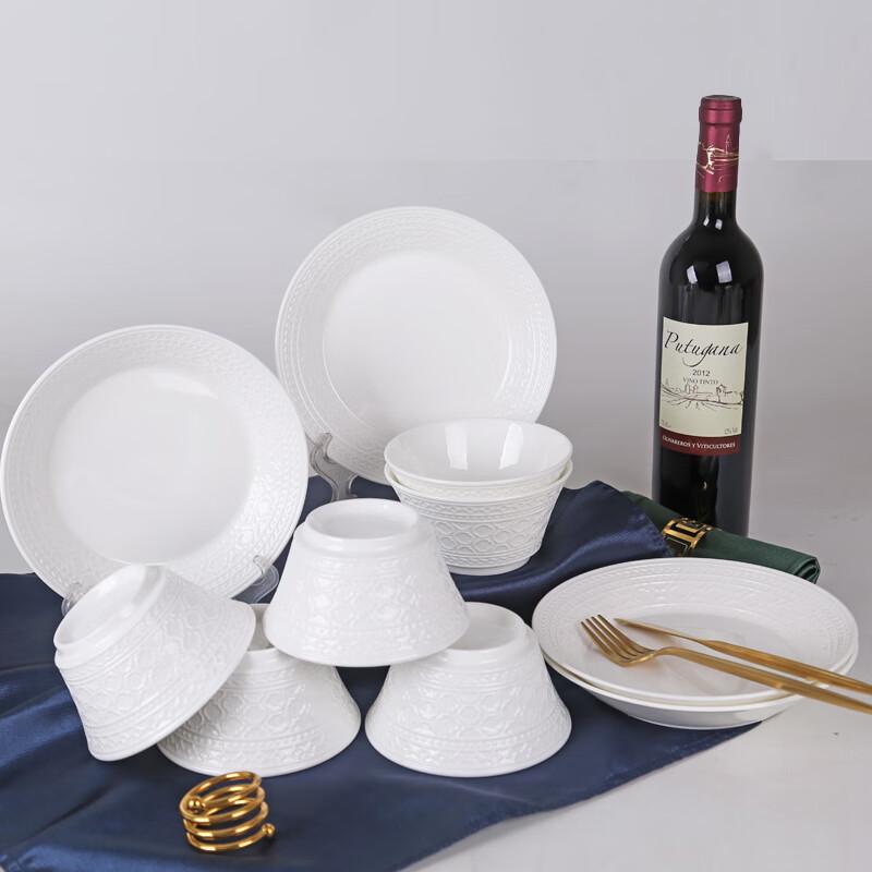Prosperous Tang Rhyme 10-Piece Bone China Dinnerware Set