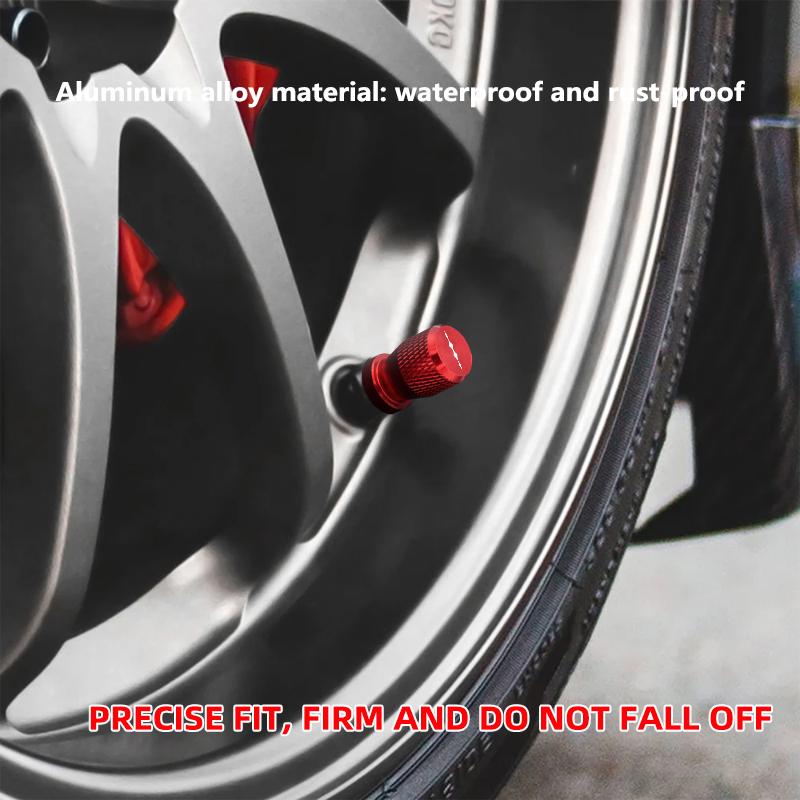 4Pcs Car Wheel Tire Valve Caps Tyre Stem Covers Airdust Waterproof For BYD Leopard 5 8 BAO 5 8 Titanium 3 Car Decor Accessories Tire Chucks 1