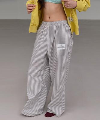 Michikoleondeonkosino (Uni) Vivid One-Mile Pants Navy Stripe
