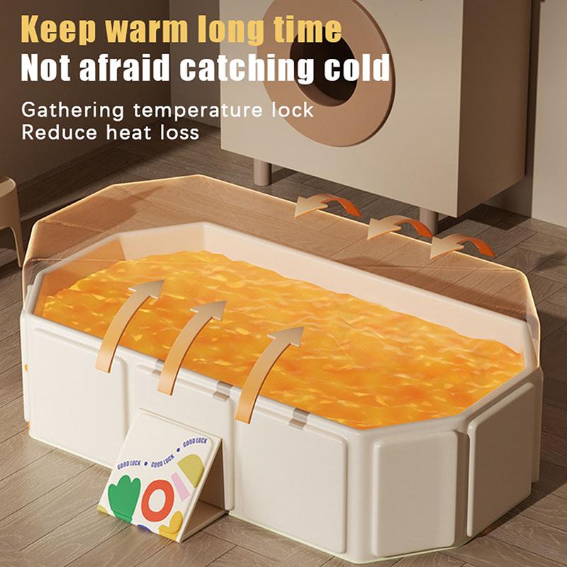 Summer Baby Bathtub Pvc Large Size Folding Bath Tub Infant Newborn Tub Portable Storage No Installation 0-5 Years Old