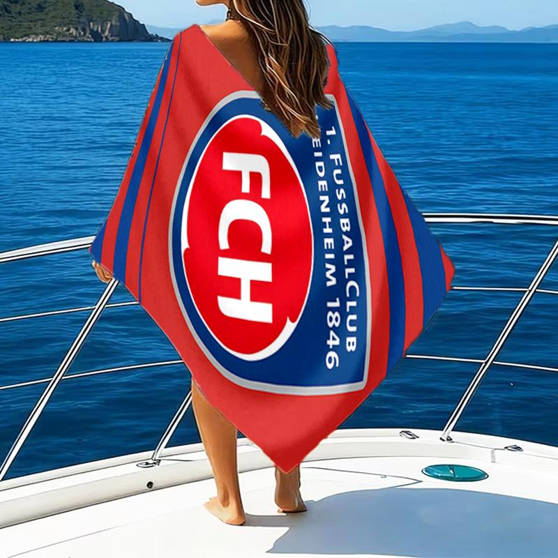 Heidenheim Squad Beach Towel - Soft, Absorbent Microfiber, Lightweight, Ideal for The Beach, Parties, Travel, Camping fan gifts