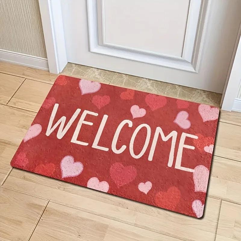 1PC Welcome Charactor Door Mats Kitchen Rugs Non-Slip Design Bathroom Rugs Bath Mat Carpet for Living Room Sink Laundry Decor