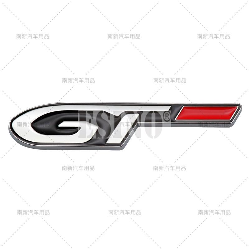 

Car GT Line 3D Metal Chrome Zinc Alloy Emblem Car Badge Body Fender Adhesive Emblem for Peugeot GT RCZ 308 508 3008 5008