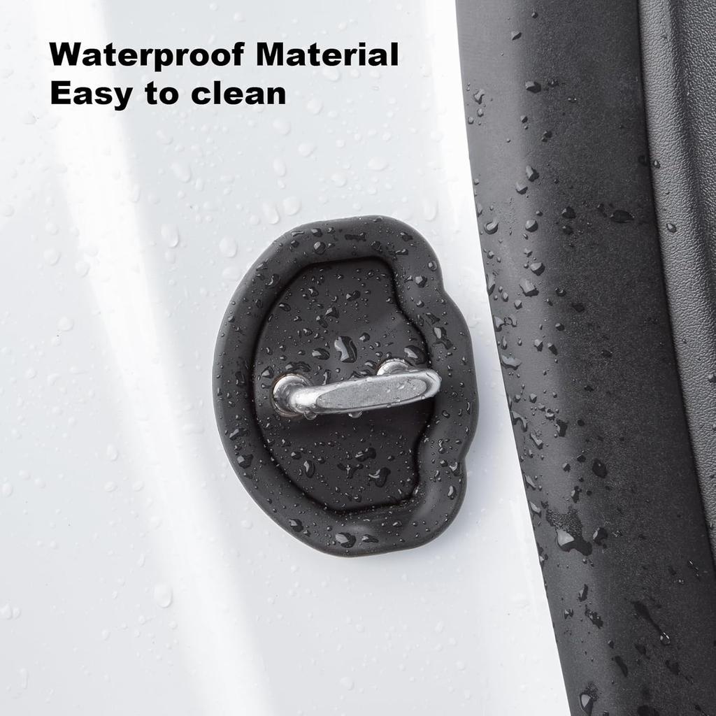 Silicone Door Lock Protector for Tesla Model Y 2017-2026 Car Door Lock Latches Cover for Tesla Model 3 Silent Shock Pads
