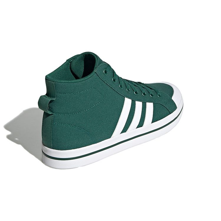 Adidas Neo Bravada Mid Slip Resistant Shock Absorbing High Top Skate Shoes Men Sneakers Dark-Green GY0672