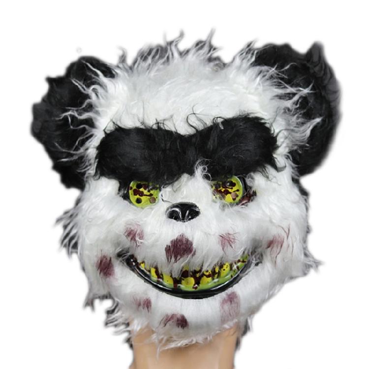 Adults Unisex Horror Halloween Cute Bear Wolf Panda for Cat Bloody Plush for Hea