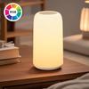 Touch Table Lamp, RGB Mode 3 Way Dimmable LED Lamp for Bedroom, Multi-Color Smart Nightstand Bedside Lamp Nursery Night Light for Living Room Home