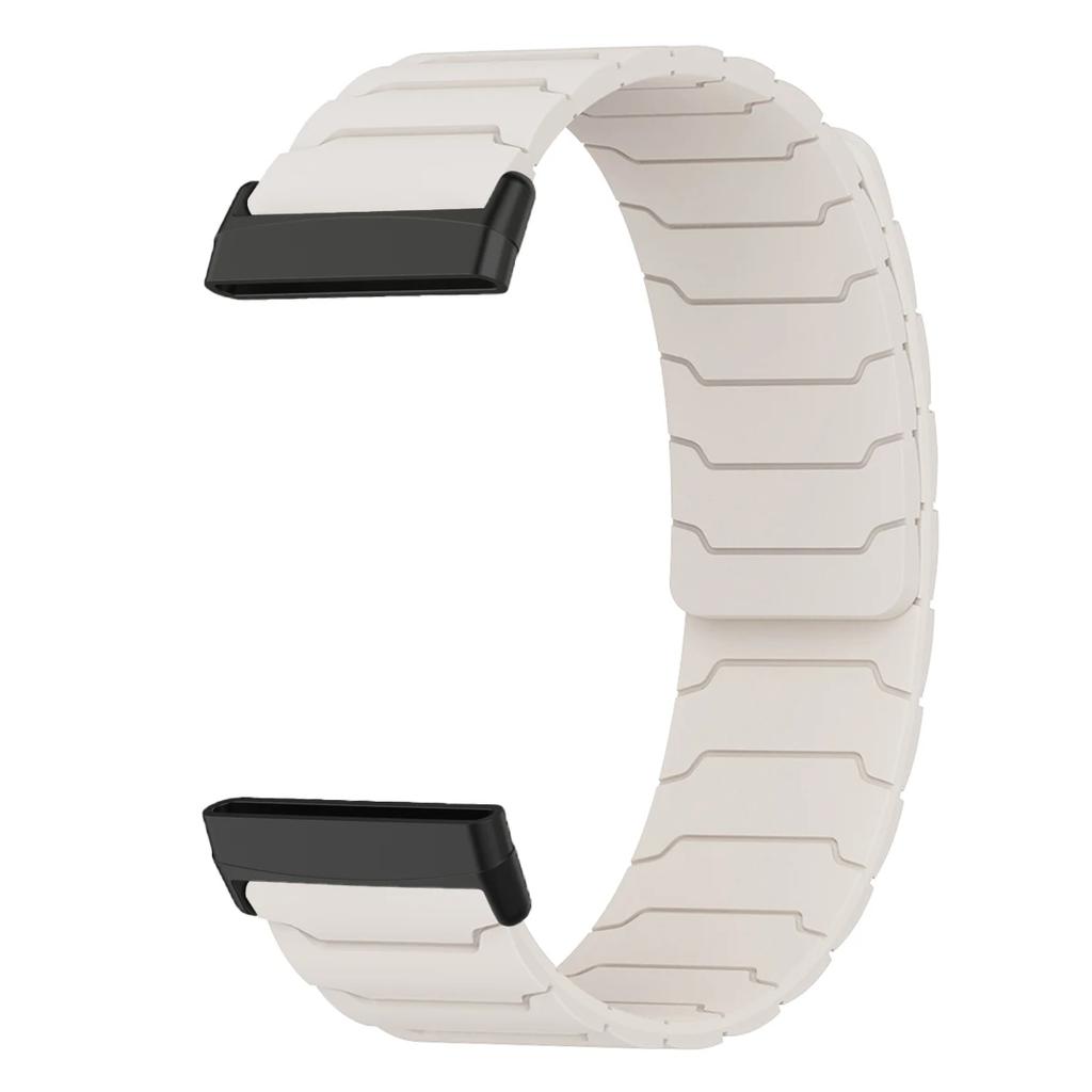 Magnetic loop strap for Fitbit watch versa 4/3 two color silicone band for versa 2/1 sport Bracelet replacement Wristband