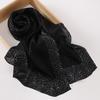 New women's bag head printed yarn scarf, Malaysian wrinkled splicing fashion package headscarf