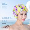 3D Flower Swimming Cap Breathable Water Sports Hat Soft Long Hair Swimming Bath Cap Ear Protection Comfortable Pool Accesories
