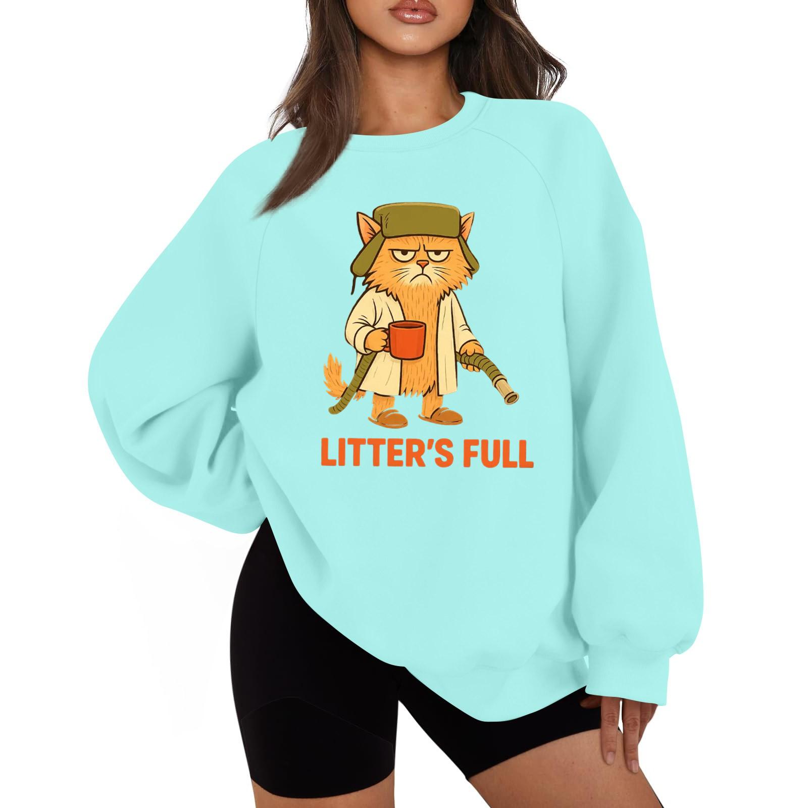 

Женская повседневная модная однотонная толстовка с круглым вырезом и длинным рукавом реглан L