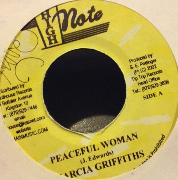 7inch Record MARCIA GRIFFITHS Peaceful Woman NONE High Note 2002 Jamaica Reggae Ska Dub Used
