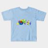 Boys Girls Soft Cotton Graphic Tees Katamari Vs Pikmin T-shirt Breathable Daily School Wear Kids T-Shirts
