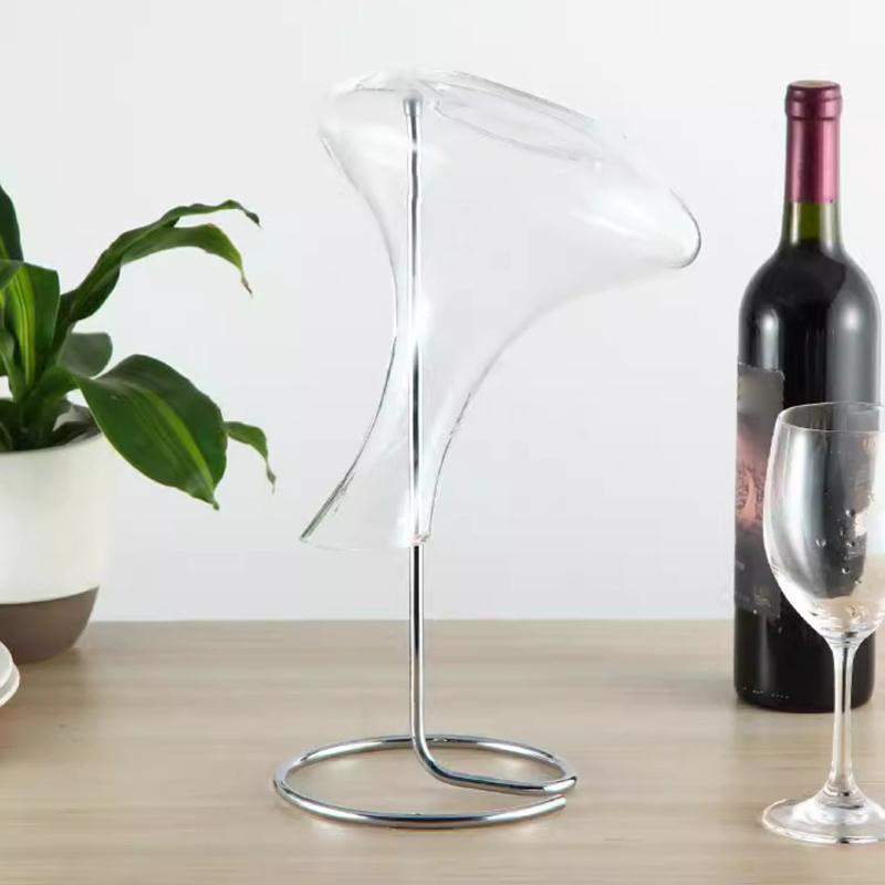 Bottle Cup Dryer Rack Wine Decanter Drying Stand Wine Gift Durable Steel Holder For Cafe Countertop Dining Room Desktop Kitchen