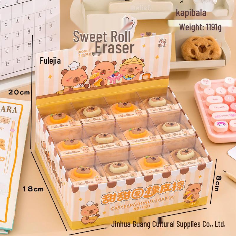 

Capybara Squeeze Toy Erasers: Cute, Stress-Relief Stationery for Emotional Healing