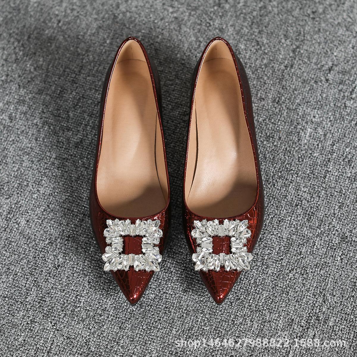 

Women s pointed high heels women s spring and autumn new shallow mouth versatile comfortable not tired feet professional single shoes 43