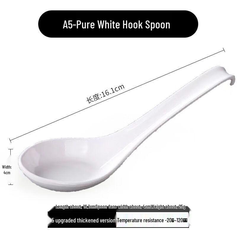 Jijun Tvåfärgad Melaminplast Soppsked