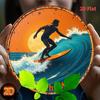 Vintage Surfer Heading to Sunset Aluminum Sign  x Inch Perfect for Home and Garden Decor
