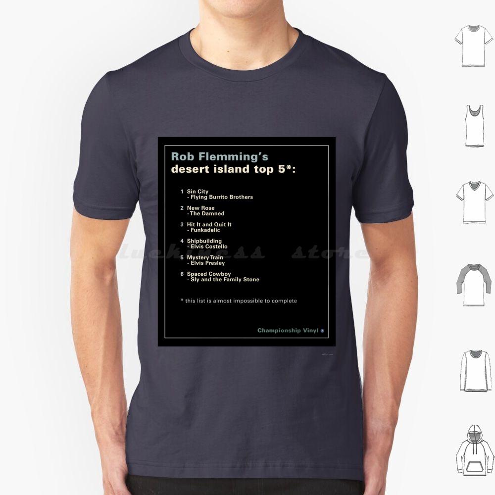 Top 5 Songs T Shirt Men Women Kids 6xl High Fidelity Nick Hornby Novel Rob Flemming Movie Film Book List Music Retro Vintage S