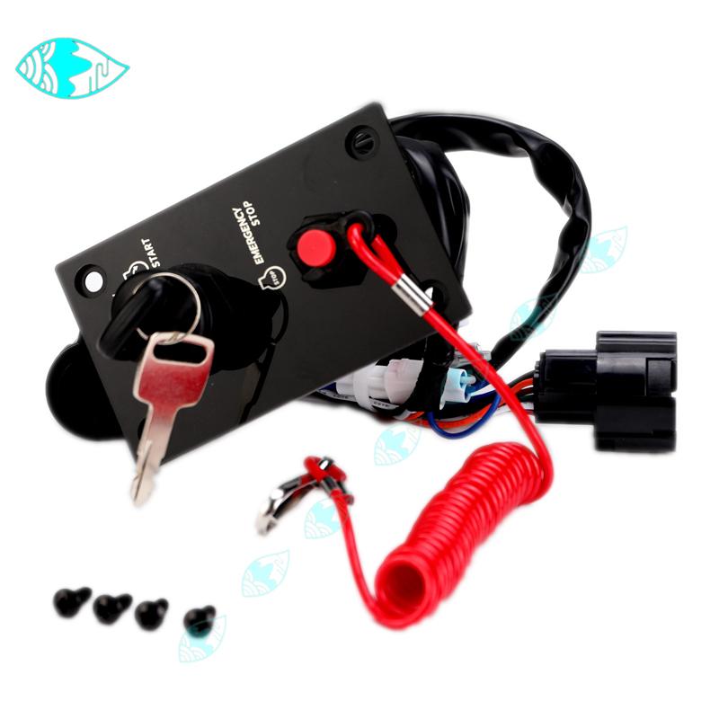 For Suzuki Outboard Engine Motor 37100-96J24 New Marine Single Ignition Key Switch Panel