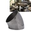 45 Degrees  Turbo Exhaust Bend Elbow Pipe Exhaust Downpipe Corrosion Resistant 304 Stainless Steel
