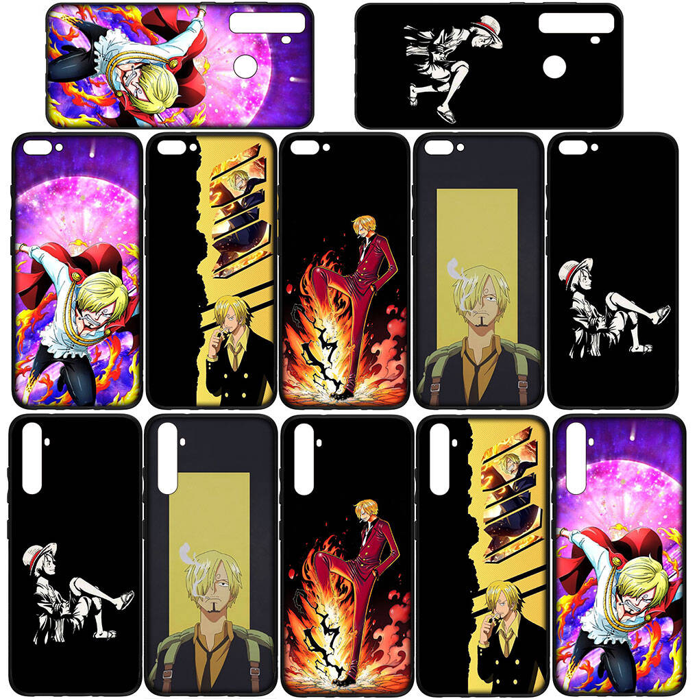 Phone Case for Samsung Galaxy S25 S23 S24 Ultra FE Plus A05 A06 A15 A16 A36 A37 A35 A54 A55 A56 A57 A25 A26 A53 A17 Anime Luffy One Pieces Sanji Cover