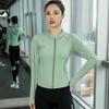 Women's Slim-Fit Hooded Running Jacket - Zipper, Long Sleeve, Outdoor Casual Sweatshirt