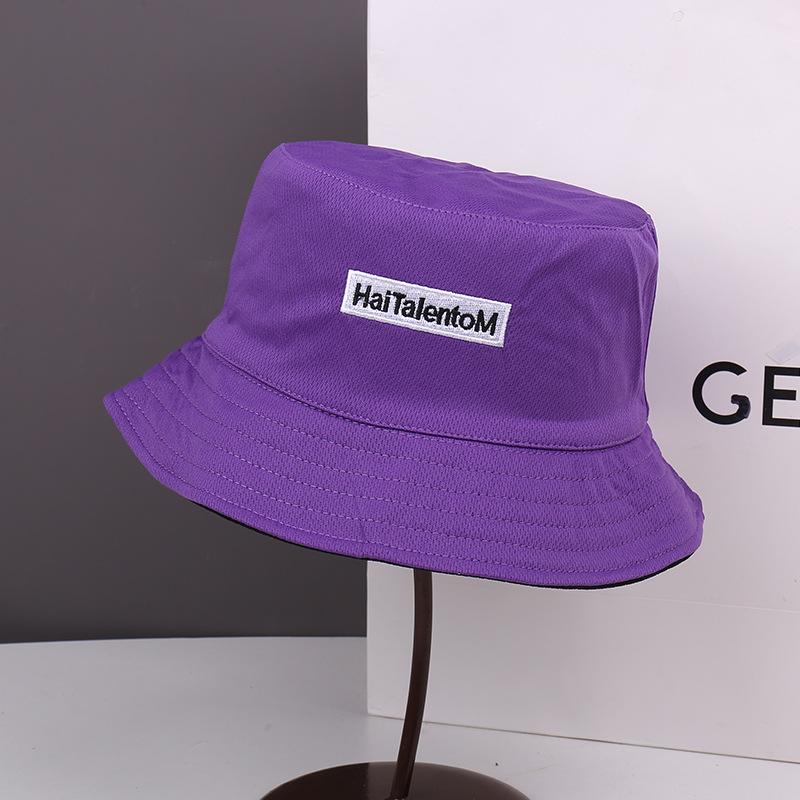 Spring New Letter Fisherman Hat Children Wide Brim Sunshade Sunscreen Hat Showing Face Small Leisure Beach Basin Hat