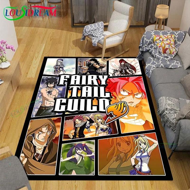 Fashion Popular Cartoon A-Fairy Tail Printed  Carpet Living Room Anti-Skid Area Rug Kids Bedroom Mats Yoga Mat Carpet Decor Gift