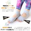 Pilates Yoga [box408] Women's Socks, 3-Pair Set, Toeless, Socks, Non-Slip, Five-Toe, Sports, Mid-Length, 23-25cm