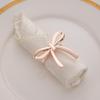 Non-deformable Bow Napkin Rings Reusable Romantic Napkin Holders for Daily Dining Formal Event Table Decor