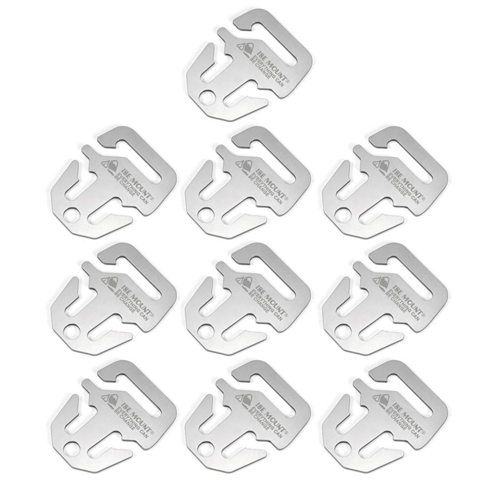 

10-30PCS Camping Anchor Awning Fastener Stainless Steel Tent Tarp Anchor Buckle Awning Canopy Fastener Camping Tent Accessories
