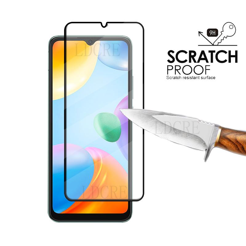 4Pcs For Xiaomi Redmi 10C Glass Redmi 10C Tempered Glass Protective Film Full Cover Glue 9H HD Screen Protector Redmi 10C Glass 2