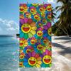 Art M-MurakamiES Flower T-Takashi Towel Quick Drying Beach Towels Are Suitable For Swimming Pools Camping Yoga And The Gym