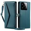 For Xiaomi 15 Leather Case Wallet Stand Phone Cover with Straps