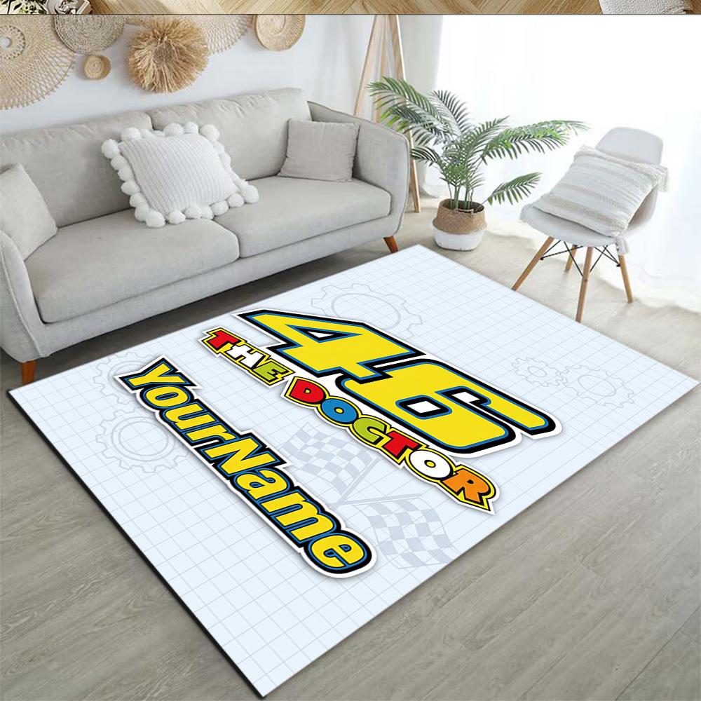 Doctor46 Customized Name Area Rug Design For Decorate Room Balcony Living Rooms Dining Room Antislip Carpet Office Home Decor Spiritual Gift
