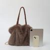 Women's Plush Shoulder Bag Large Capacity Tote Bag