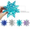 6Pcs Christmas Snowflake Ornaments 3D Large Iridescent Paper Snowflakes Hanging Decoration for Winter Wonderland Christmas Party Holiday New Year Home