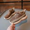 Girls Breathable Sneakers 2025 Spring and Autumn New Children's Coconut Shoes Boys Fly-woven Running Shoes Medium and Older Children's Shoes