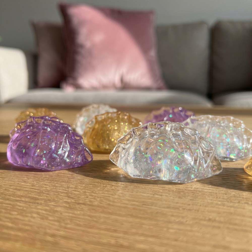 24pcs/set With Steamer Squishy Crystal Bun Soft Cute Fidget Sensory Toy  Children Gift