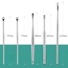 Akshify Ear Wax Cleaner Kit 6 Pcs Stainless Steel Ear Cleaning Tool Set with Storage Box, Reusable Ear Pick, Spiral Ear Curette, Earwax Removal Ki