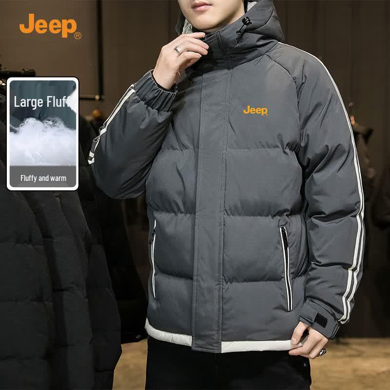 Jeep Men's Hooded Padded Winter Jacket