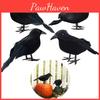 Lifesize Black Raven Halloween Decor Bird Party Decorations