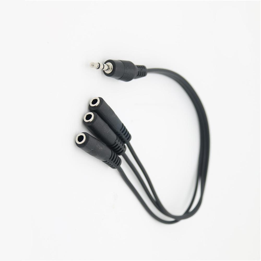 3.5mm 3 Way Port Aux Multi Headphone Earphone Audio Splitter Adapter 1 Male To 3 Female