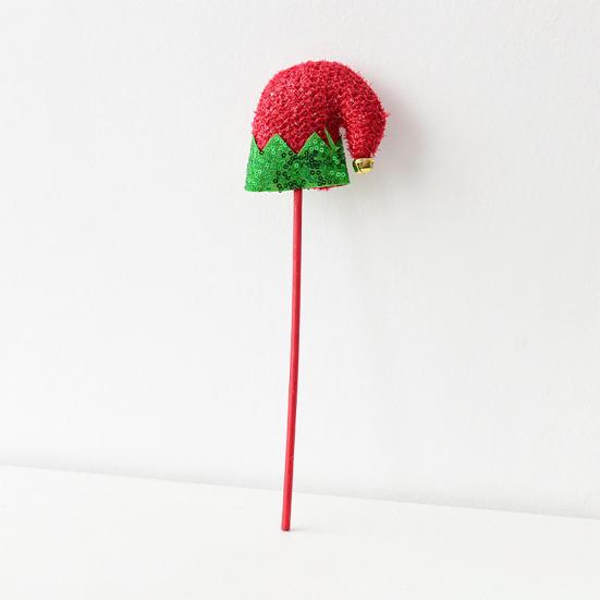 Elf Leg Christmas Tree Picks 3D Decorative Stems with Colorful Stripes Easy Insert Elf Leg Decor for Xmas Tree Wreath & Holiday Display