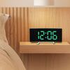 Intelligent Mirror Alarm Clock Quiet Operate Curved LED Screen Temperature Monitor Night lighting USB Battery Power