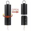 1pc Black Wind Spinner Motor - Battery-Powered,30 RPM, Durable Metal Construction, Hanging Rotating Chime for Outdoor Use, Large Wind Spinners