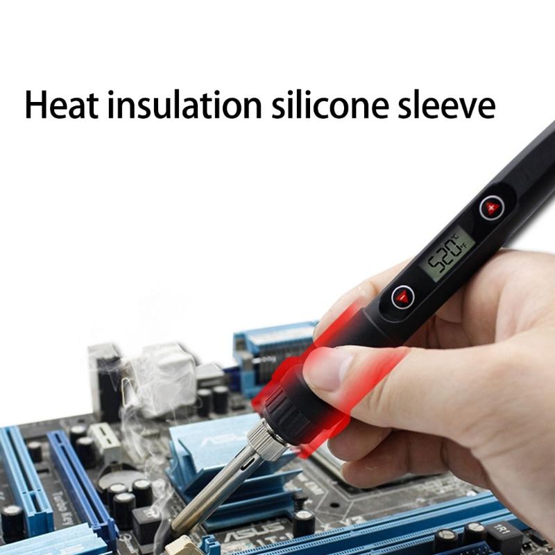 Adjustable Temperature Soldering Iron Digital Display 80W Accuracy Tool Rapid Heating For DIY And Professional Use